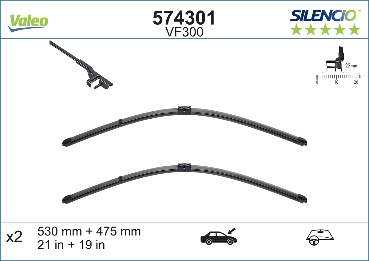 Wiper Blade - 574301 VALEO