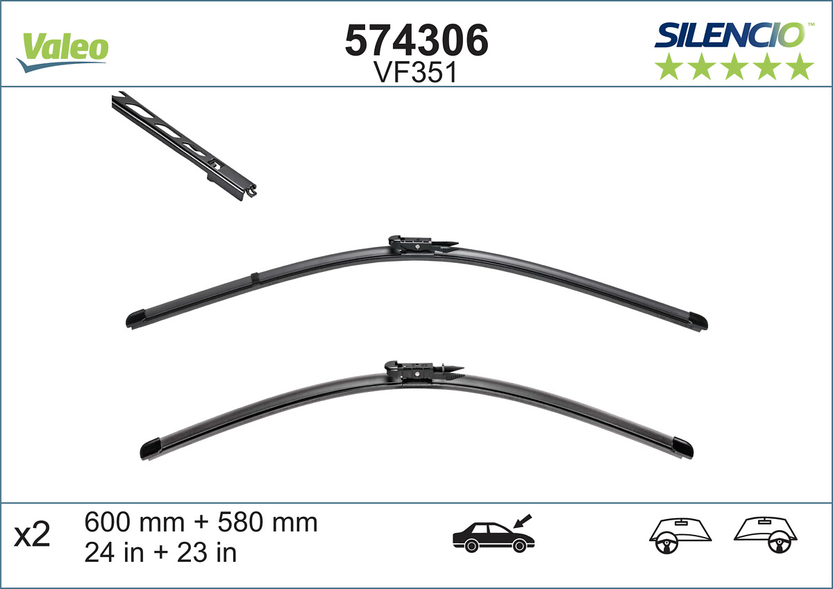 Wiper Blade - 574306 VALEO