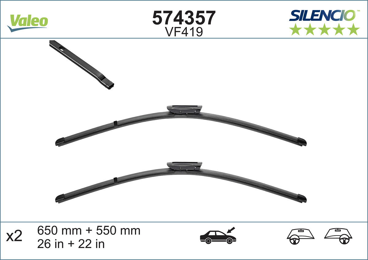 Wiper Blade - 574357 VALEO