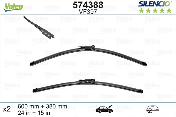 Wiper Blade - 574388 VALEO