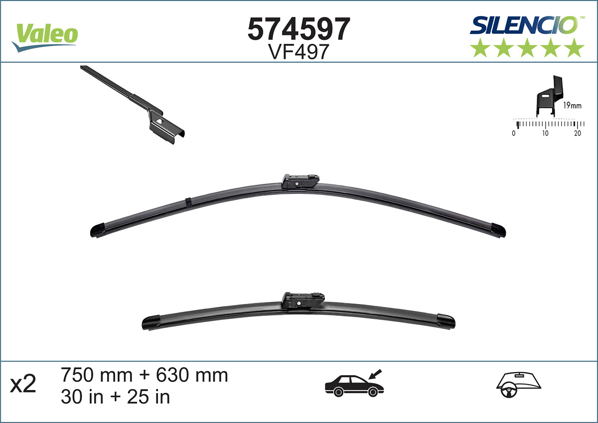 Wiper Blade - 574597 VALEO