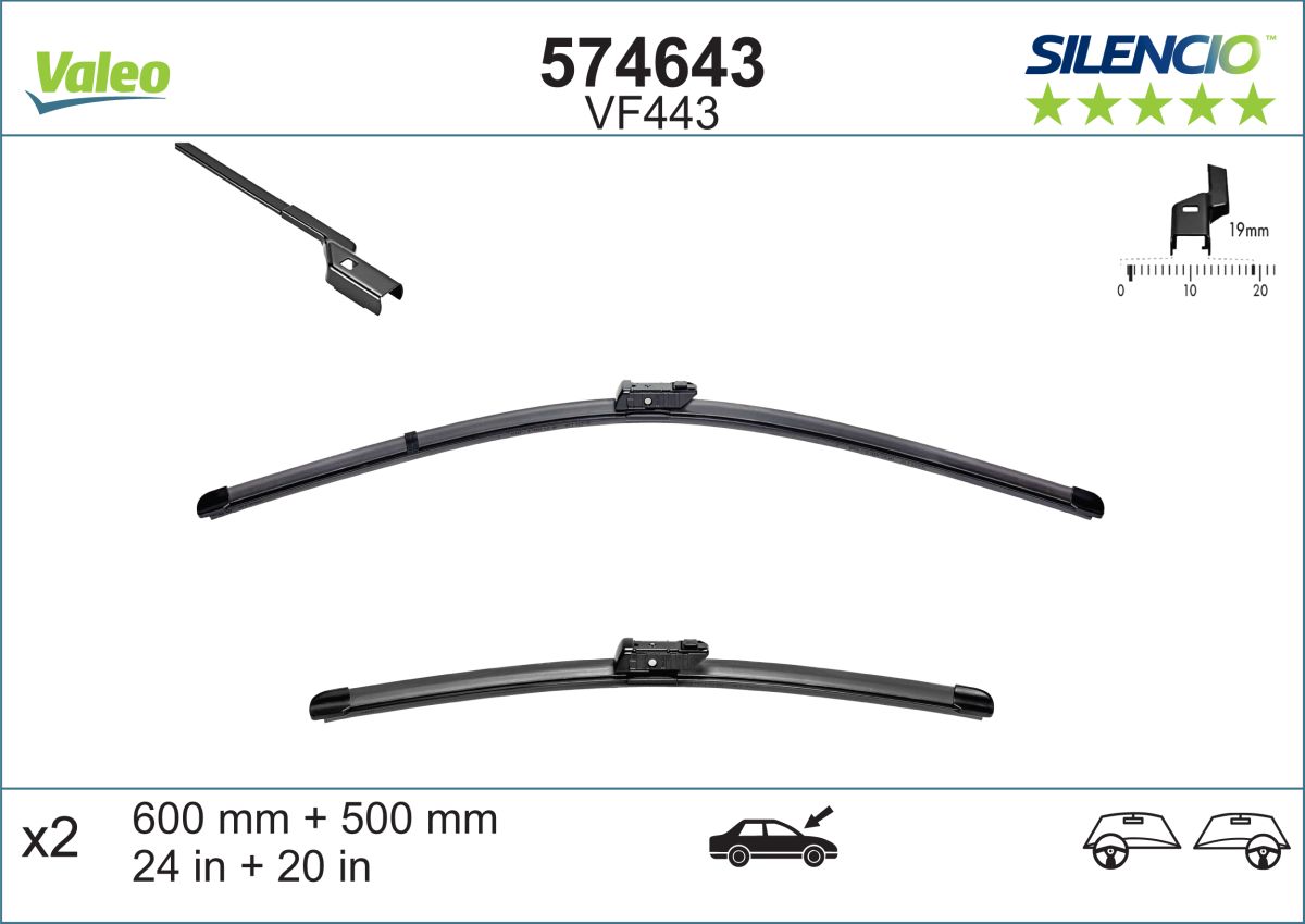 Wiper Blade - 574643 VALEO