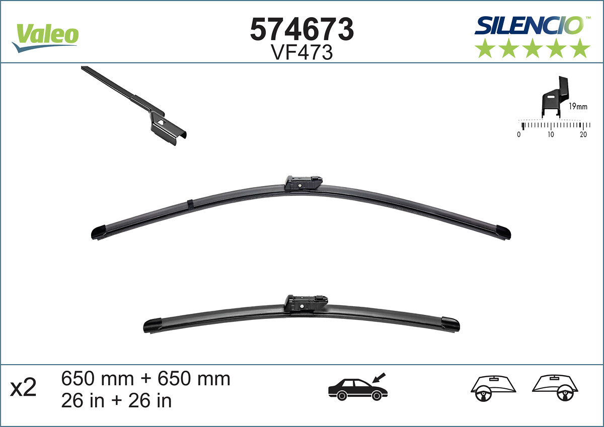 Wiper Blade - 574673 VALEO