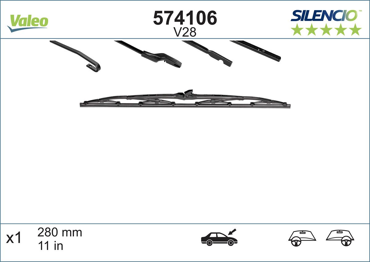 Wiper Blade - 574106 VALEO