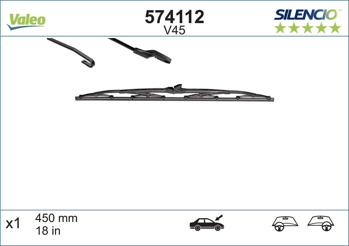 Wiper Blade - 574112 VALEO
