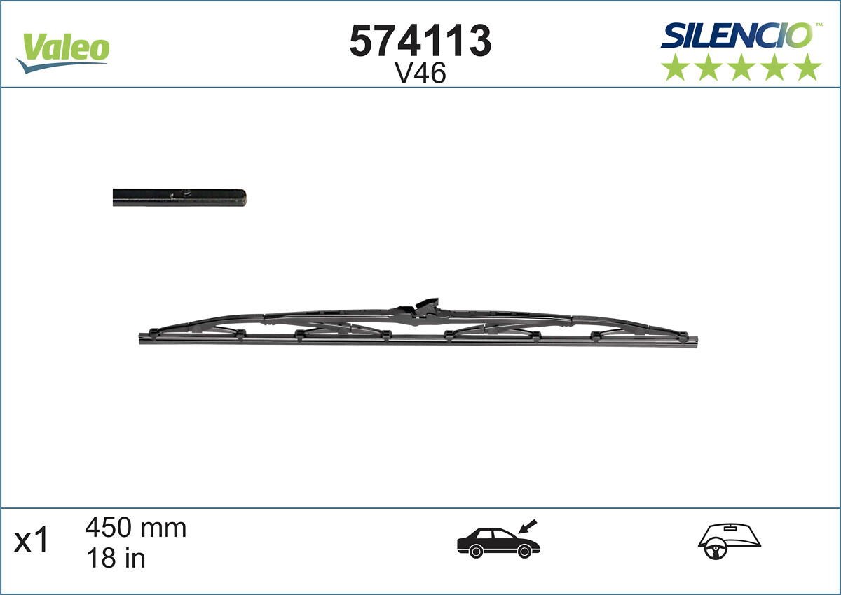 Wiper Blade - 574113 VALEO