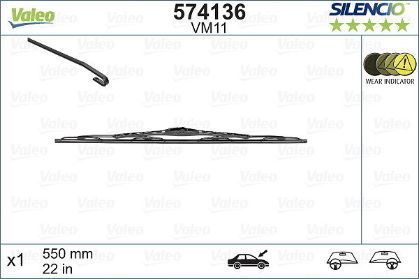 Wiper Blade - 574136 VALEO