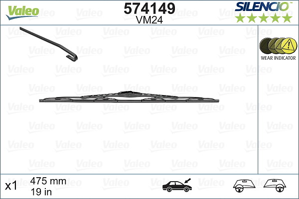 Wiper Blade - 574149 VALEO