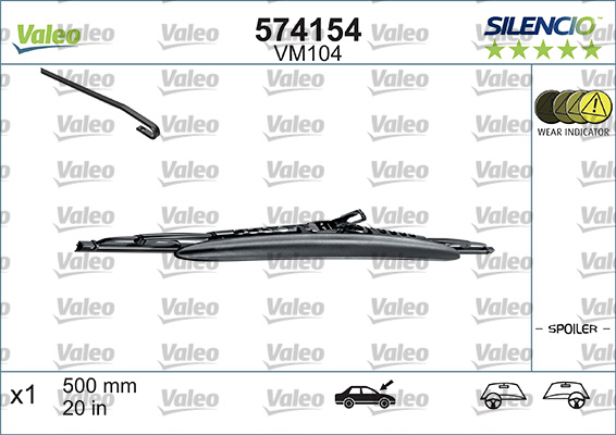 Wiper Blade - 574154 VALEO