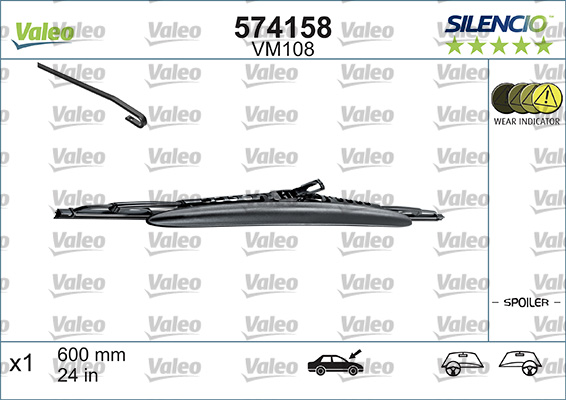 Щетка стеклоочистителя - 574158 VALEO