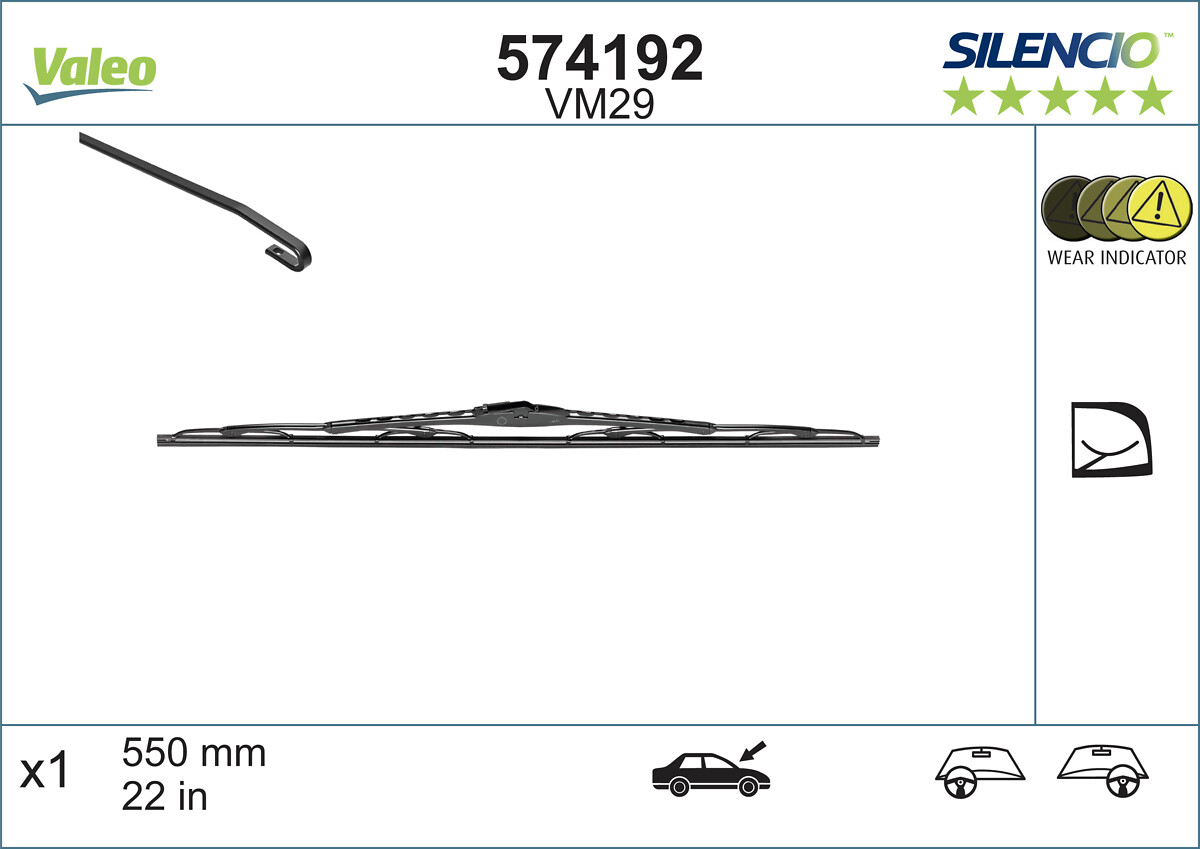 Wiper Blade - 574192 VALEO