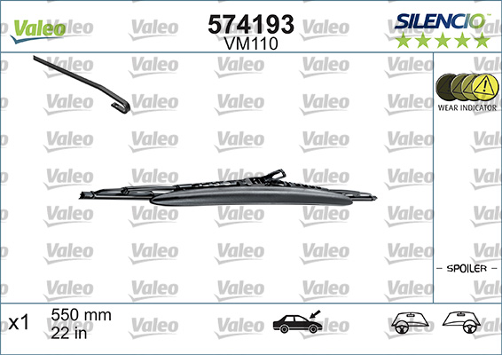 Wiper Blade - 574193 VALEO