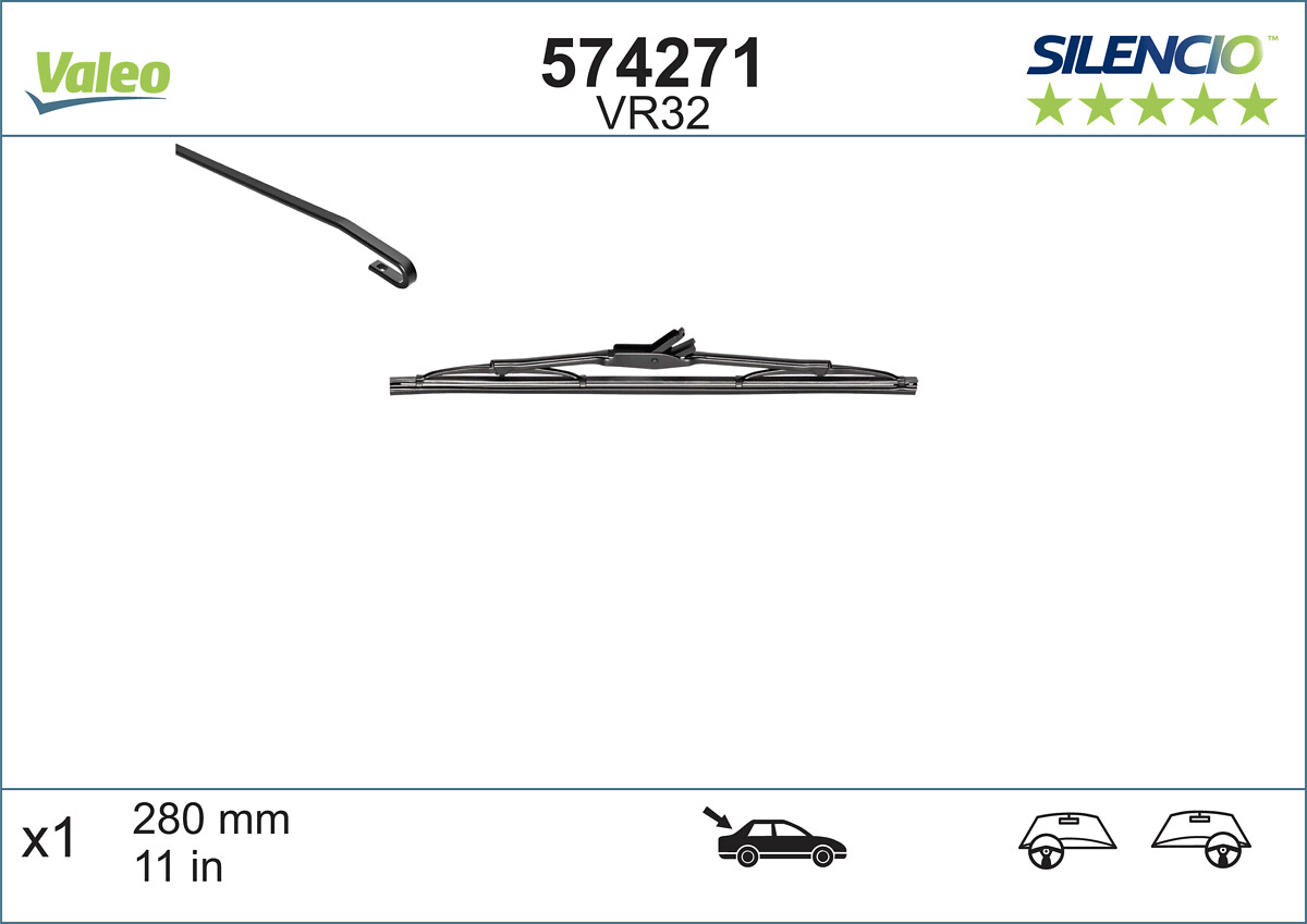 Wiper Blade - 574271 VALEO