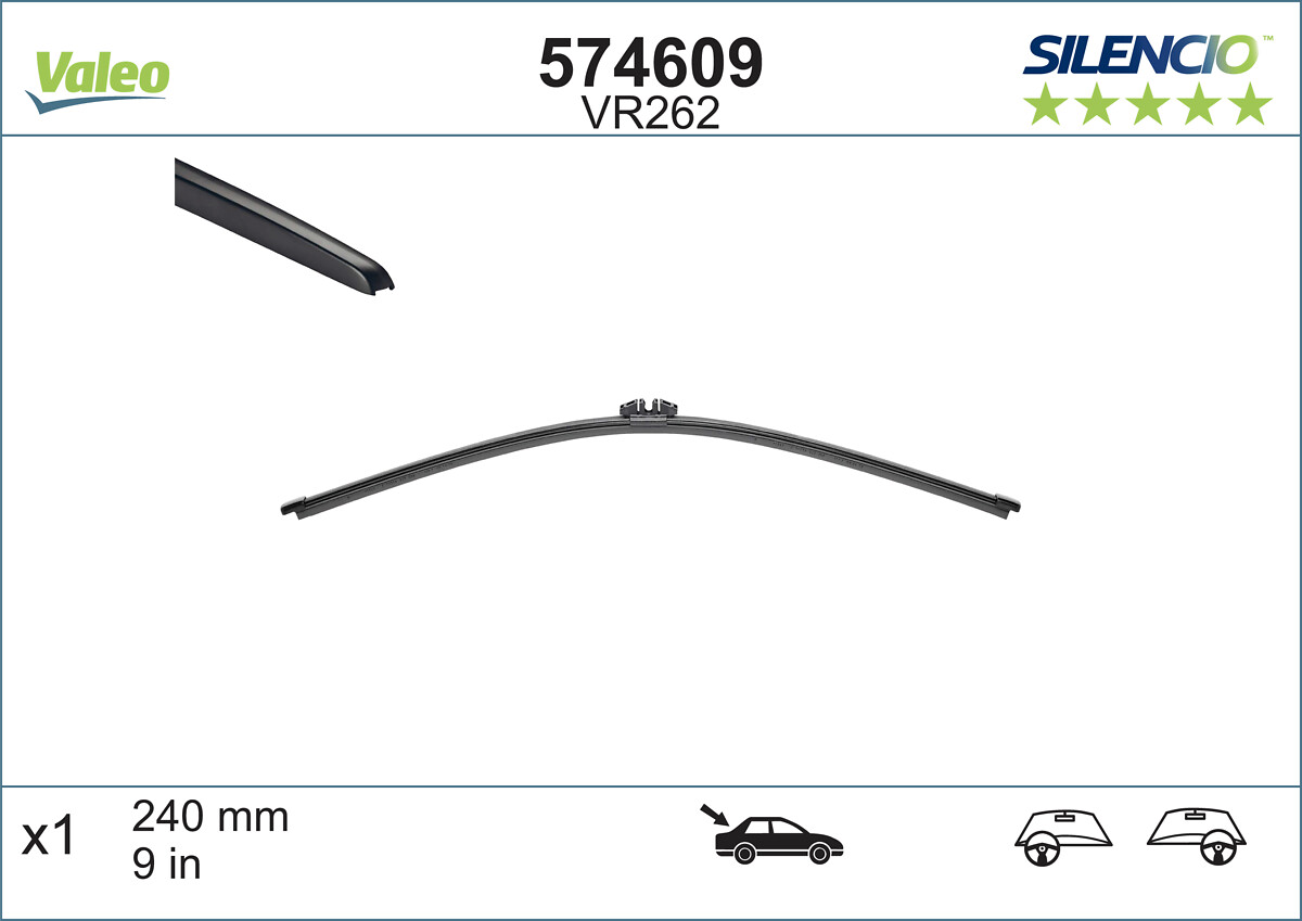 Wiper Blade - 574609 VALEO