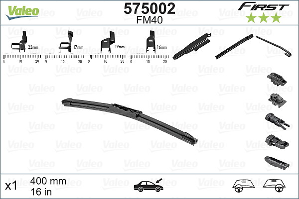 Wiper Blade - 575002 VALEO