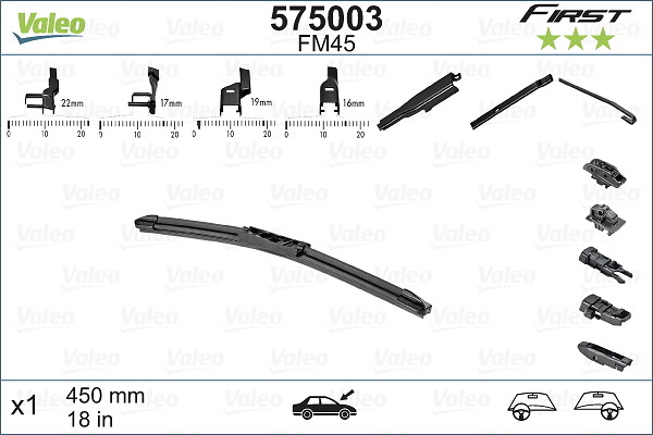 Wiper Blade - 575003 VALEO