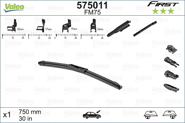 Wiper Blade - 575011 VALEO