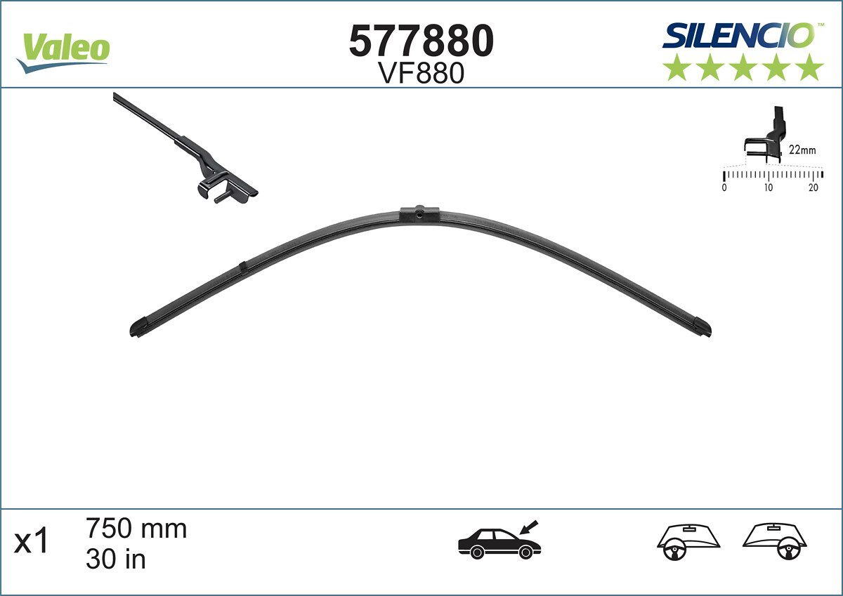 Wiper Blade - 577880 VALEO