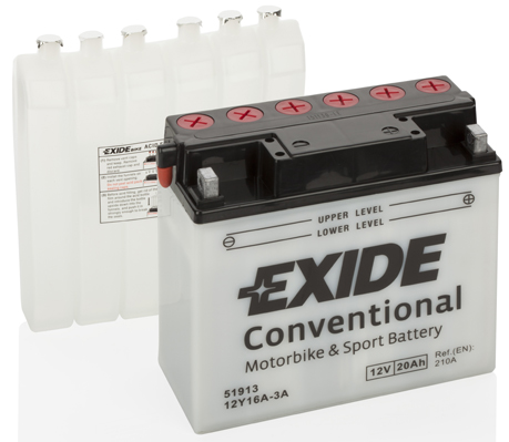 Starter Battery - 12Y16A-3A EXIDE