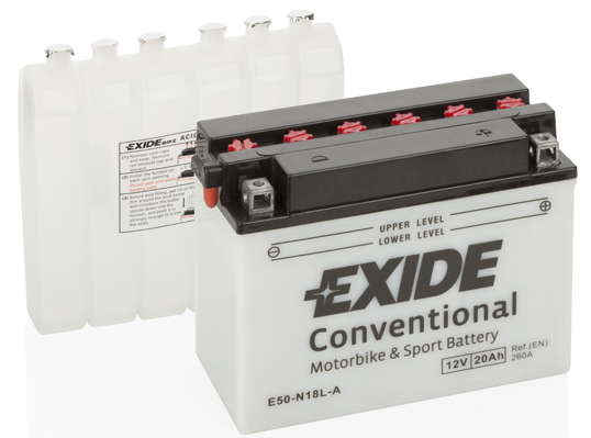 starterio akumuliatorius - E50-N18L-A EXIDE