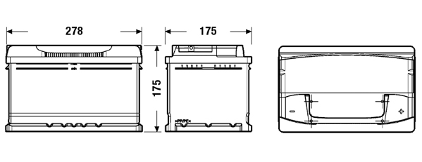 Starter Battery - EA722 EXIDE