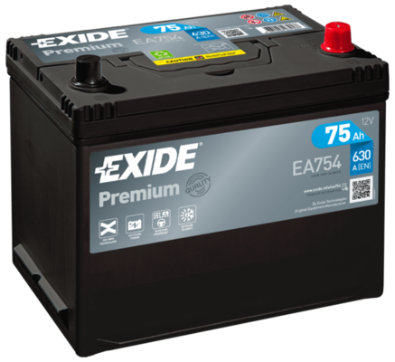 starterio akumuliatorius - EA754 EXIDE