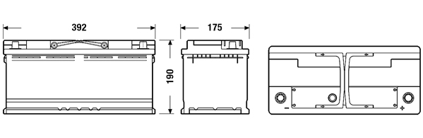 Starterbatterie - EB1100 EXIDE