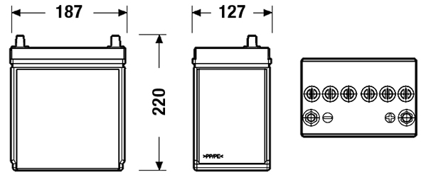 Starter Battery - EB356 EXIDE