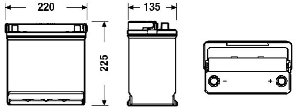 Batteria avviamento - EB450 EXIDE