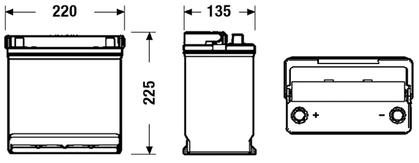 Starter Battery - EB451 EXIDE