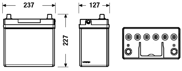 Starter Battery - EB455 EXIDE