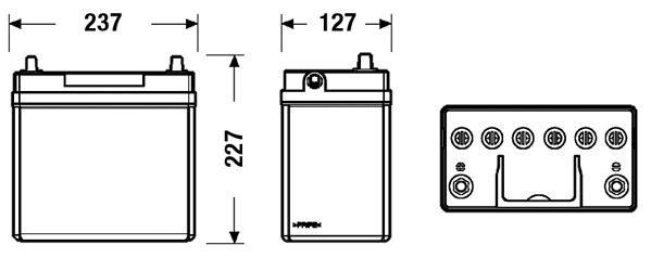 Starterbatterie - EB457 EXIDE
