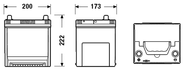 Batteria avviamento - EB505 EXIDE