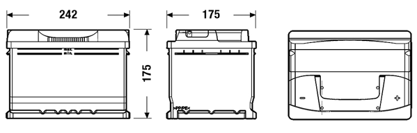 Batteria avviamento - EB602 EXIDE