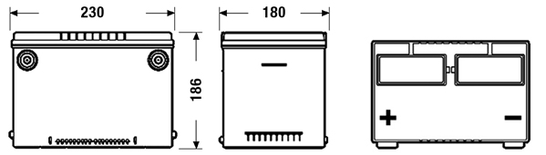 Batteria avviamento - EB558 EXIDE
