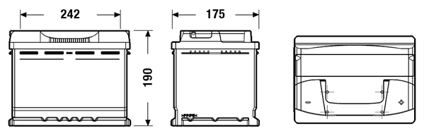Starter Battery - EB620 EXIDE