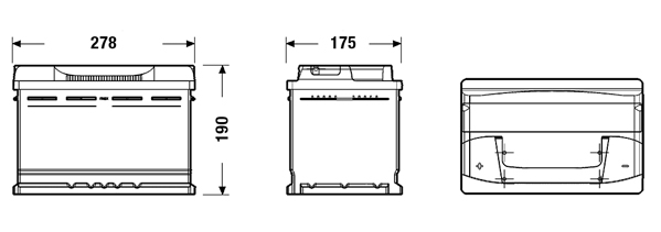 Starter Battery - EB741 EXIDE