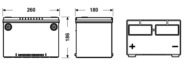 Batteria avviamento - EB708 EXIDE