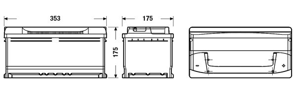 Starterbatterie - EB852 EXIDE