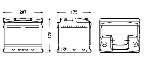 Starterbatterie - EB621 EXIDE