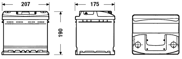 starterio akumuliatorius - EK600 EXIDE