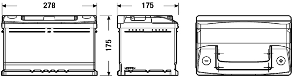 Starter Battery - EC652 EXIDE