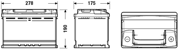 Starter Battery - EC700 EXIDE