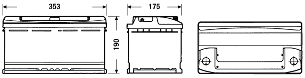 Starterbatterie - EC900 EXIDE