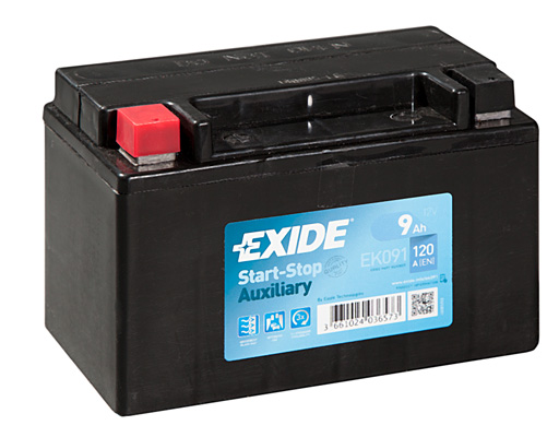 starterio akumuliatorius - EK091 EXIDE