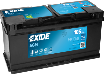 Стартерная аккумуляторная батарея - EK1050 EXIDE
