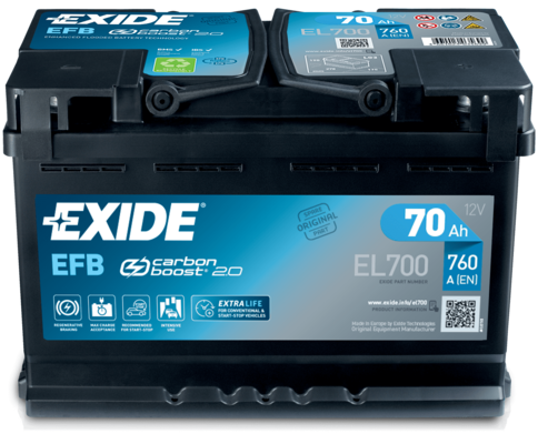 Batteria avviamento - EB505 EXIDE
