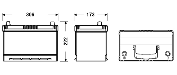 Starter Battery - EA640 EXIDE