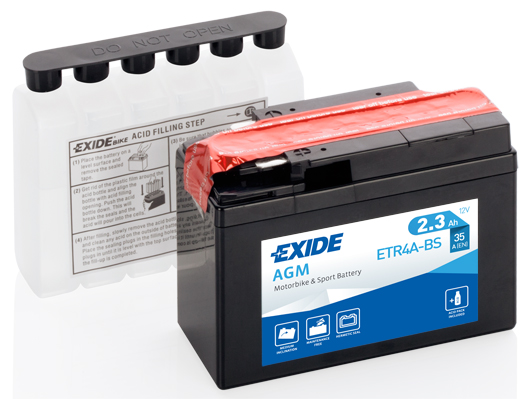 starterio akumuliatorius - ETR4A-BS EXIDE