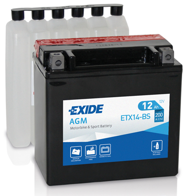starterio akumuliatorius - ETX14-BS EXIDE